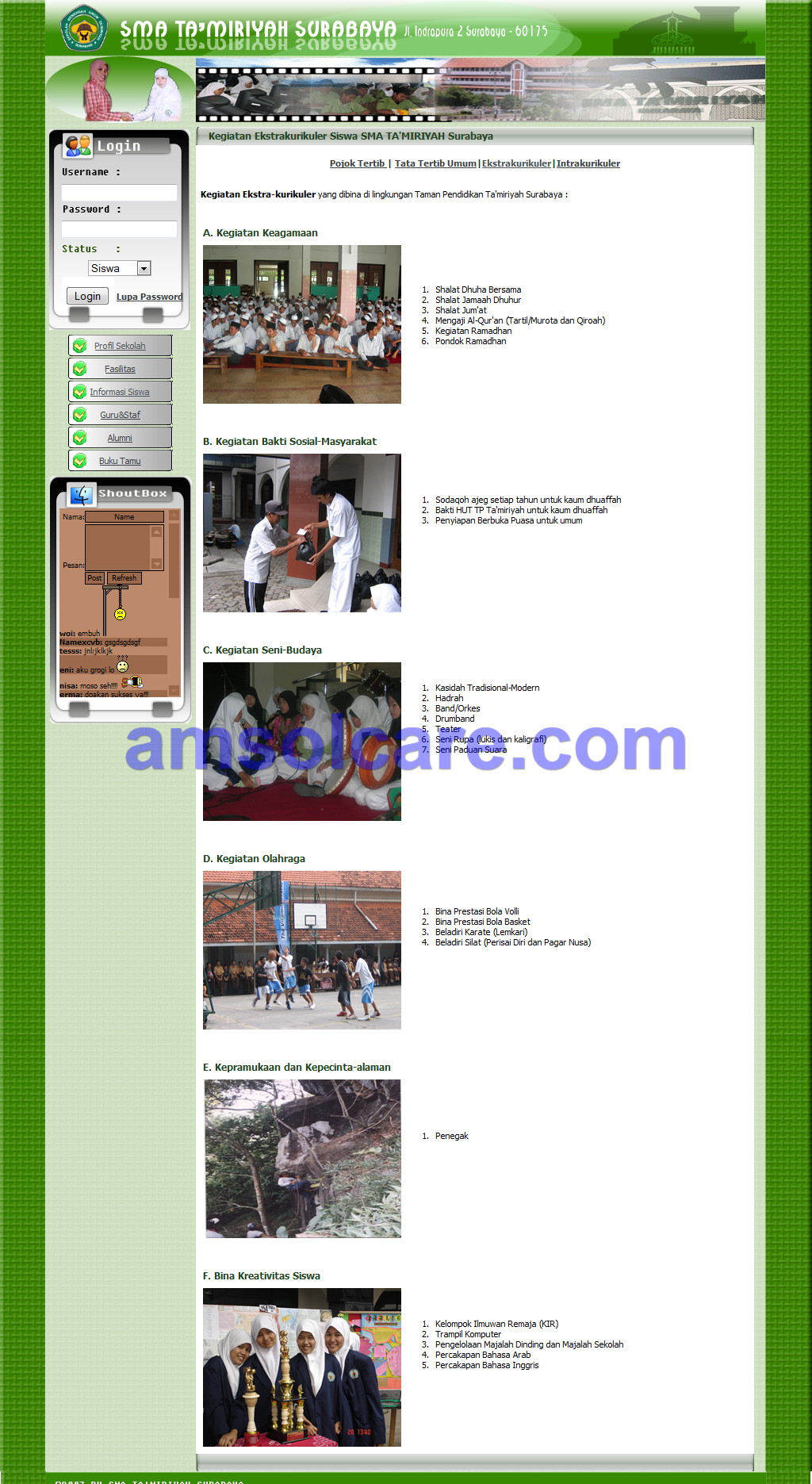 Website Sistem Informasi Sekolah Takmiriyah